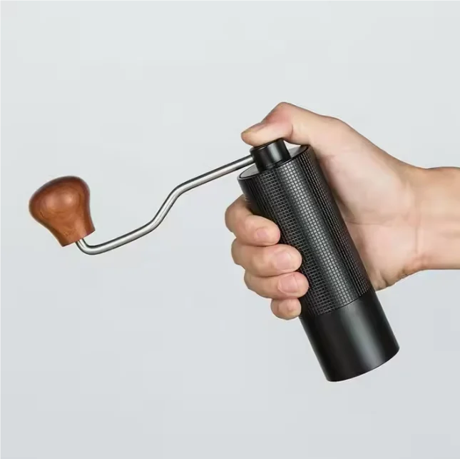 Small size conical coffee grinder easy to clean commercial handheld burr coffee grinder mill blade steel burr coffee grinder