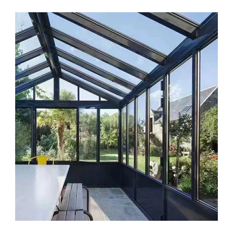 Alauminum Structure Sun Room Glass House Customized Awning Glass Garden House Sunroom Manufacturer
