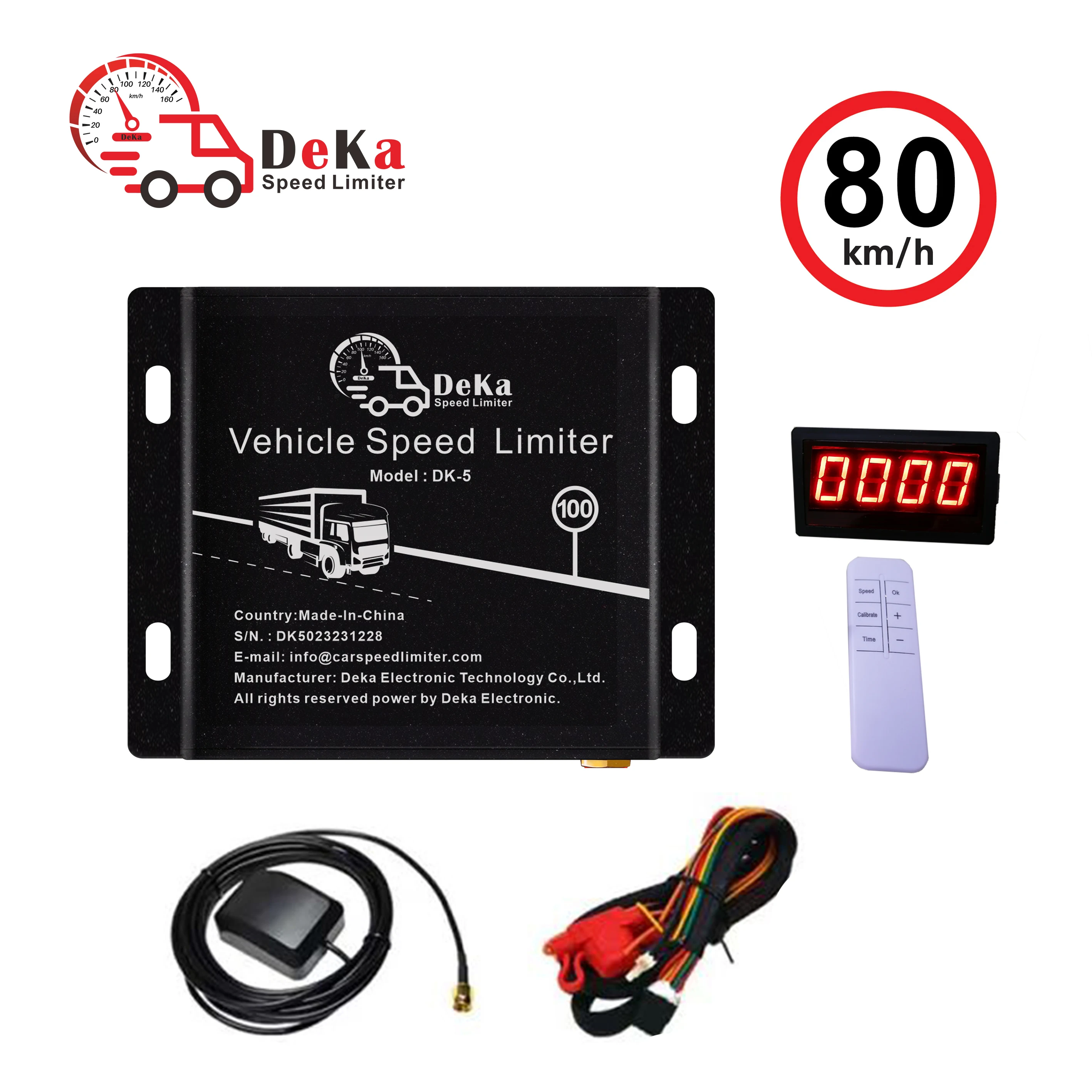 DEKA Ethiopia Standard Vehicle GPS Speed Limiter for Cars Tracking Speed Governor without Using Sim Card