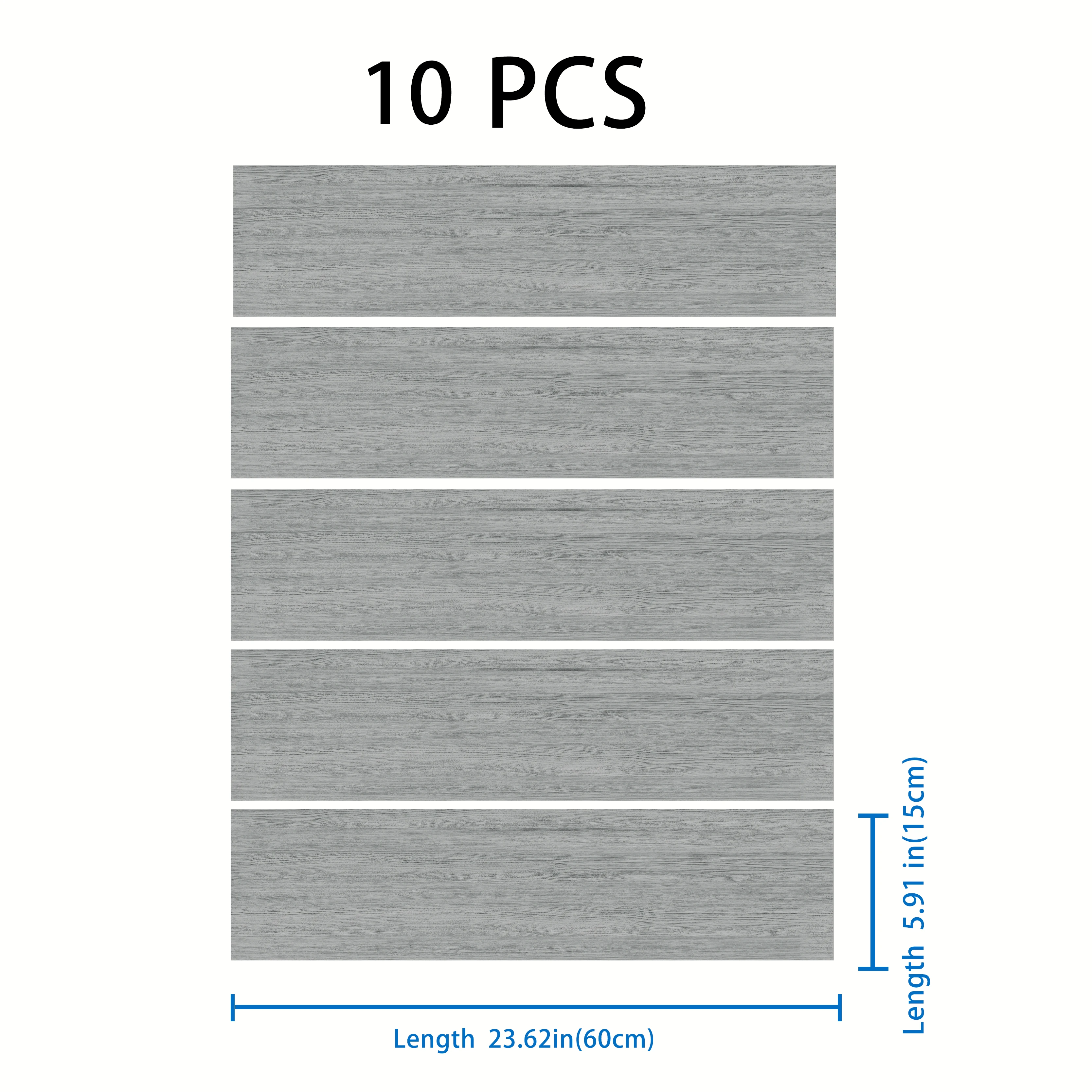 Self Adhesive Floor Tile Vinyl Flooring Grey Wood Peel and Stick Tile Sticker for Kitchen Living and Room Flooring Stick Tile