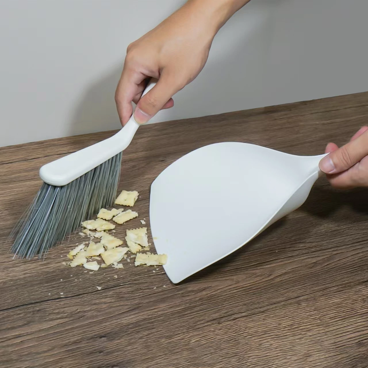 Mini Brush and Dustpan Set, Pack of 2 ,White Blue