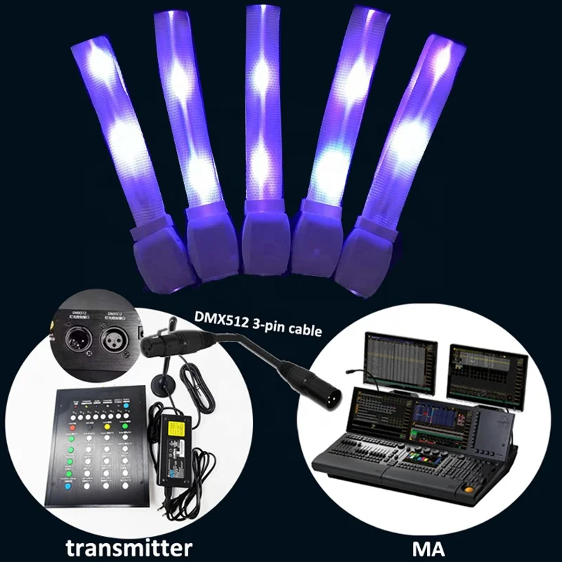 Dmx512 пиксель пользовательские эластичные светодиодные браслеты для событий пульт дистанционного управления светодиодный