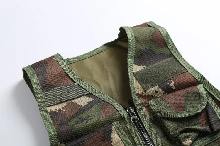 4 Colors Nylon Solid & Wear Resistant CS Game Armor Child Vest with Side Hook & Loop Straps