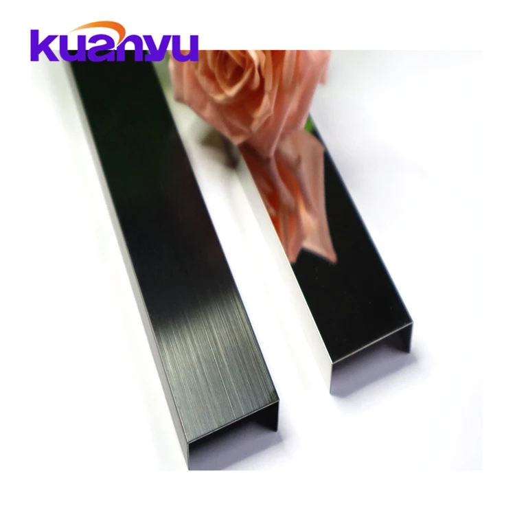 Stainless Steel Tile Trims Sus201 Sus304 Wall Tile Corner Edge Tile Trim For Washroom Walls Strip