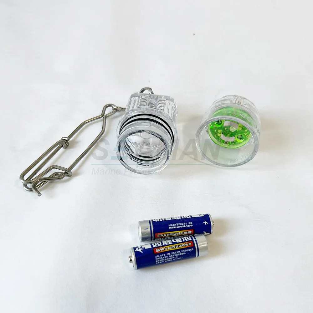 Water activated Deep Drop Fish Attracting light with stainless steel Clip for Swordfish, Tilefish, Halibut, Tuna, Grouper