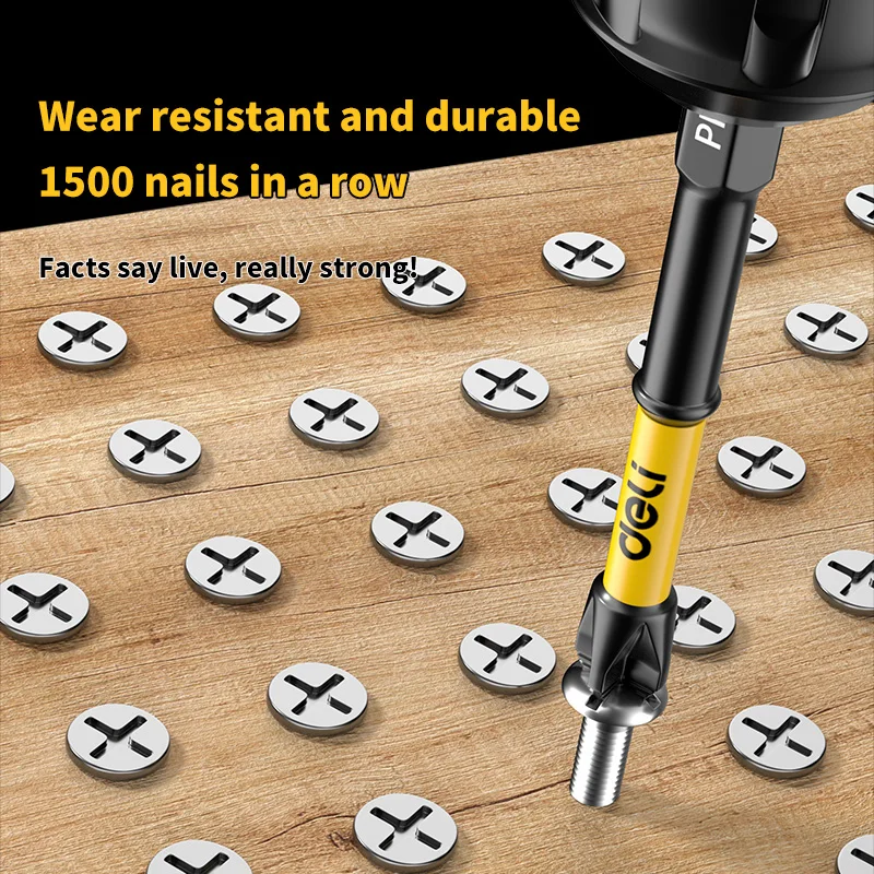Magnetic Cross Bit Set Phillips Impact Batch Head Hardness Screwdriver Bit Screw Driver Hand Tools