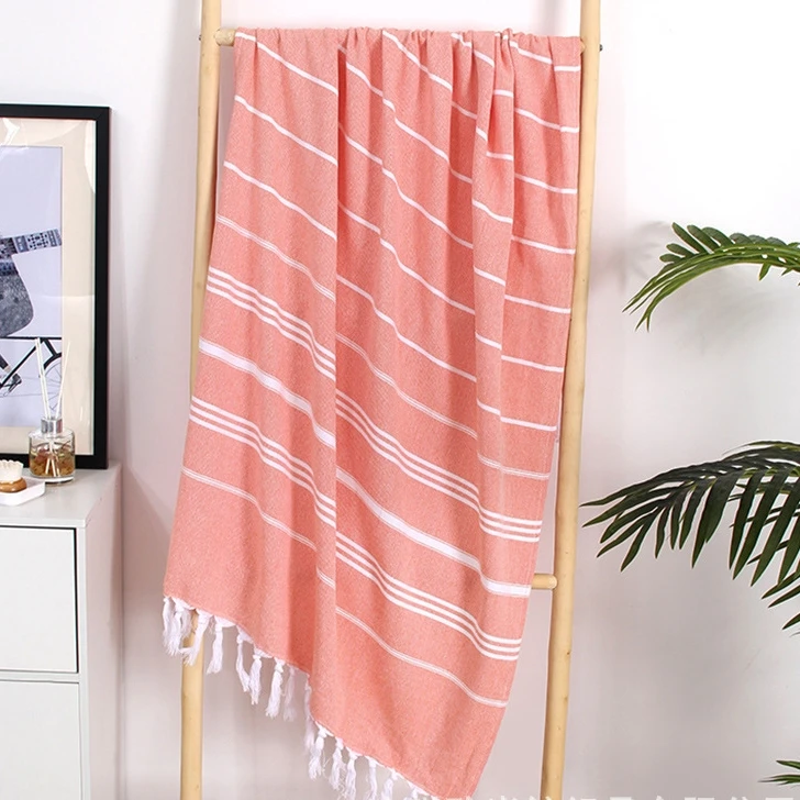 Turkish Beach Towel Oversized Sand Free Quick Dry Swimming Cotton Towel Large Bath Sheet Lightweight Travel Towel For Adults