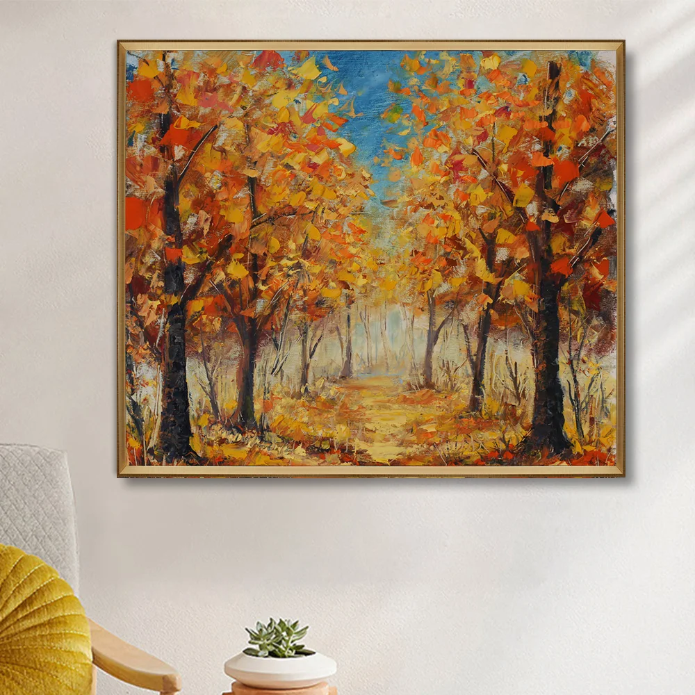 Amazon Top Sale Hand Painted  Wall Art Decor Acrylic 3d Tree Branches Abstract Modern Art Oil Painting On Canvas