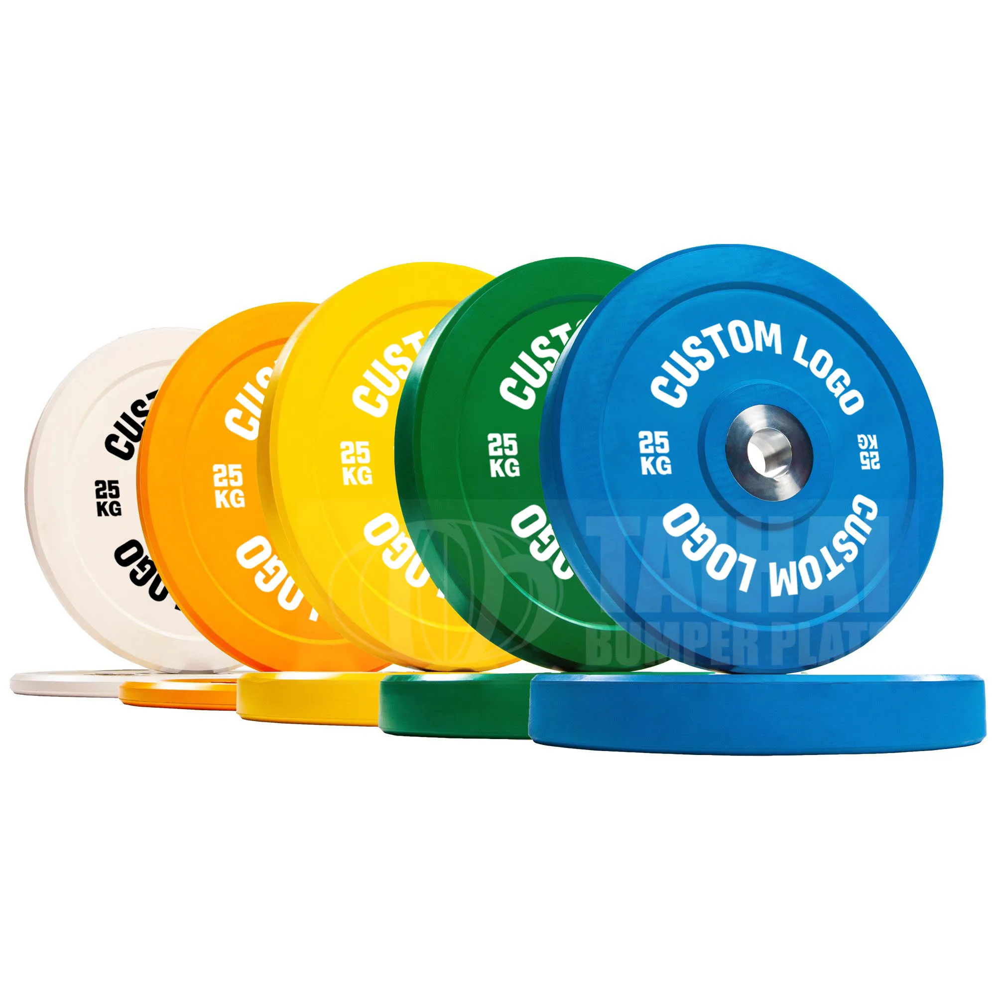 Cheapest Cheapest Fitness Competition Rubber Weightlifting Barbell Bumper Plate Color Rubber Bumper Weight Plates (1600223811313)