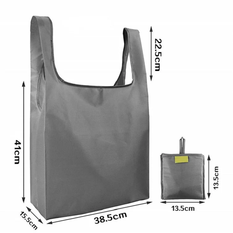 
Waterproof Custom Logo Grocery Organic Eco Friendly Folding Polyester Foldable Reusable Tote Shopping Bag 