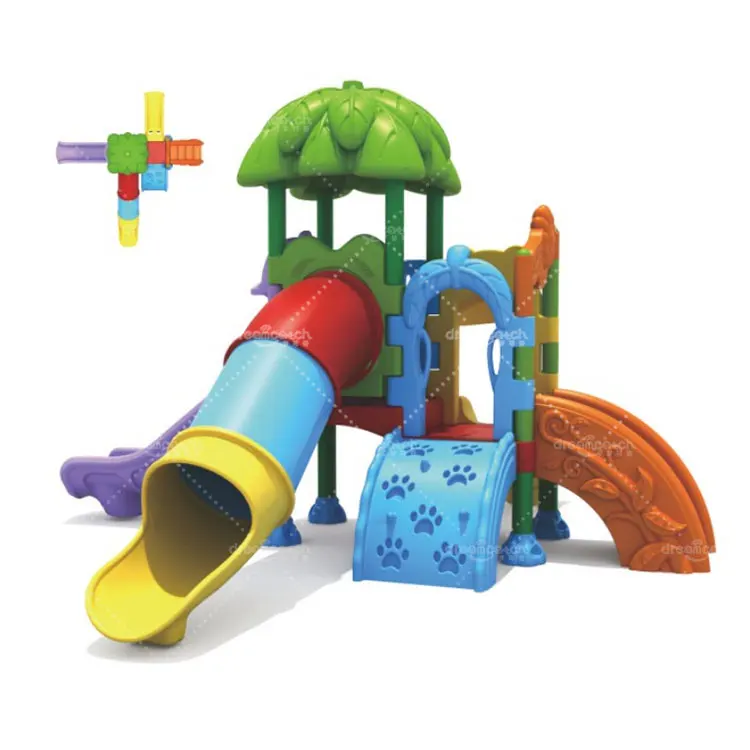 Dream Catch toddler small plastic slide set kids equipment outdoor playground for kindergarten