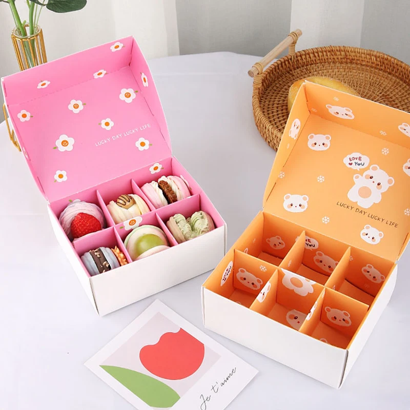 Wholesale Luxury Pink Gift Food Biscuit Macaron Packing Box Custom Logo Sweet Cookie Packaging Paper Macaron Box
