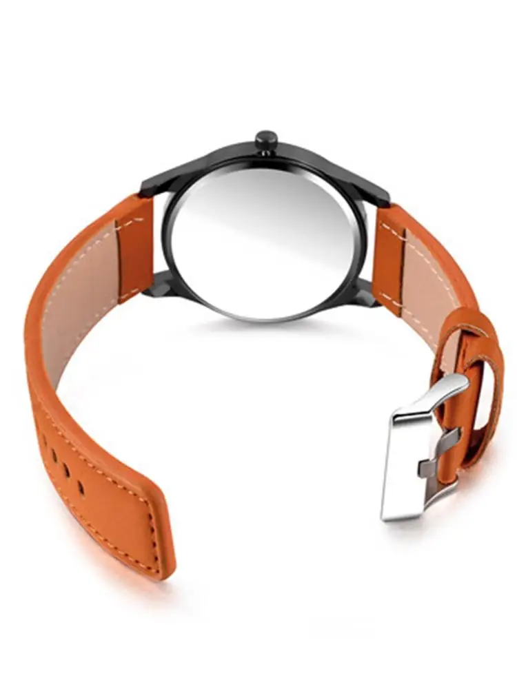 Reloj 2019 Fashion Large Dial Quartz Men Watch Leather Sport watches High Quality Clock Wristwatch Relogio Masculino