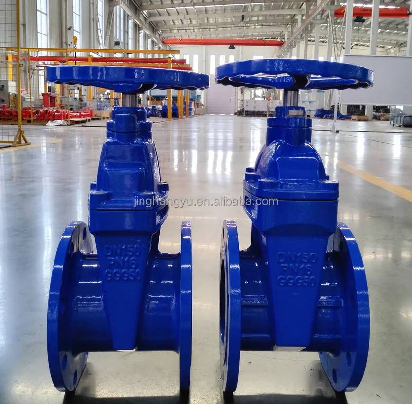 GGG50 DN 80 Heavy F4 German standard flange ductile iron sluice gate valve with prices resilient seat cast iron gate valve