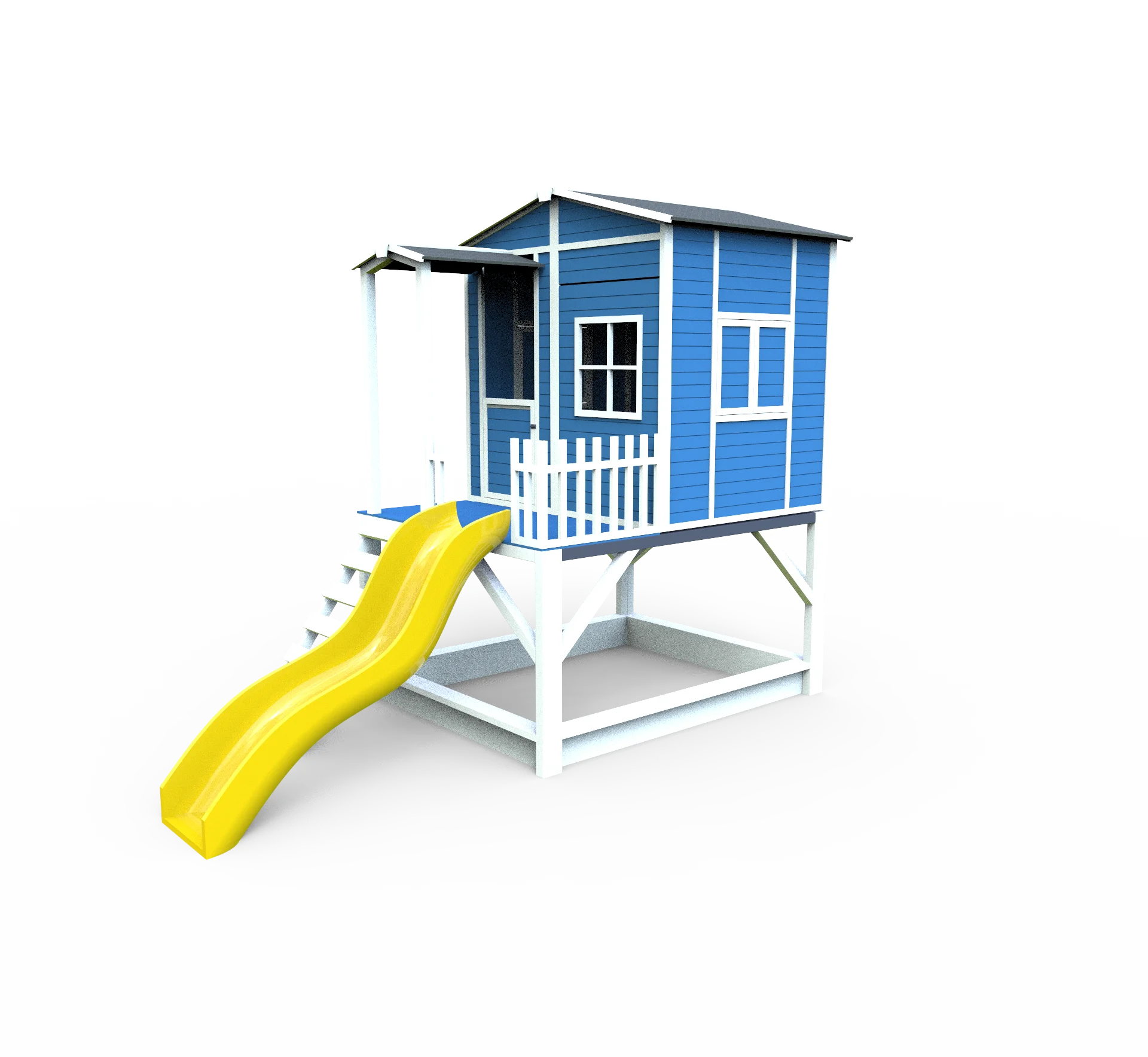 Wooden Wendy House Floor Tierra Factory DIY Multicolor Playhouses Wooden Children Cubby House FIR Wood Powder Coated