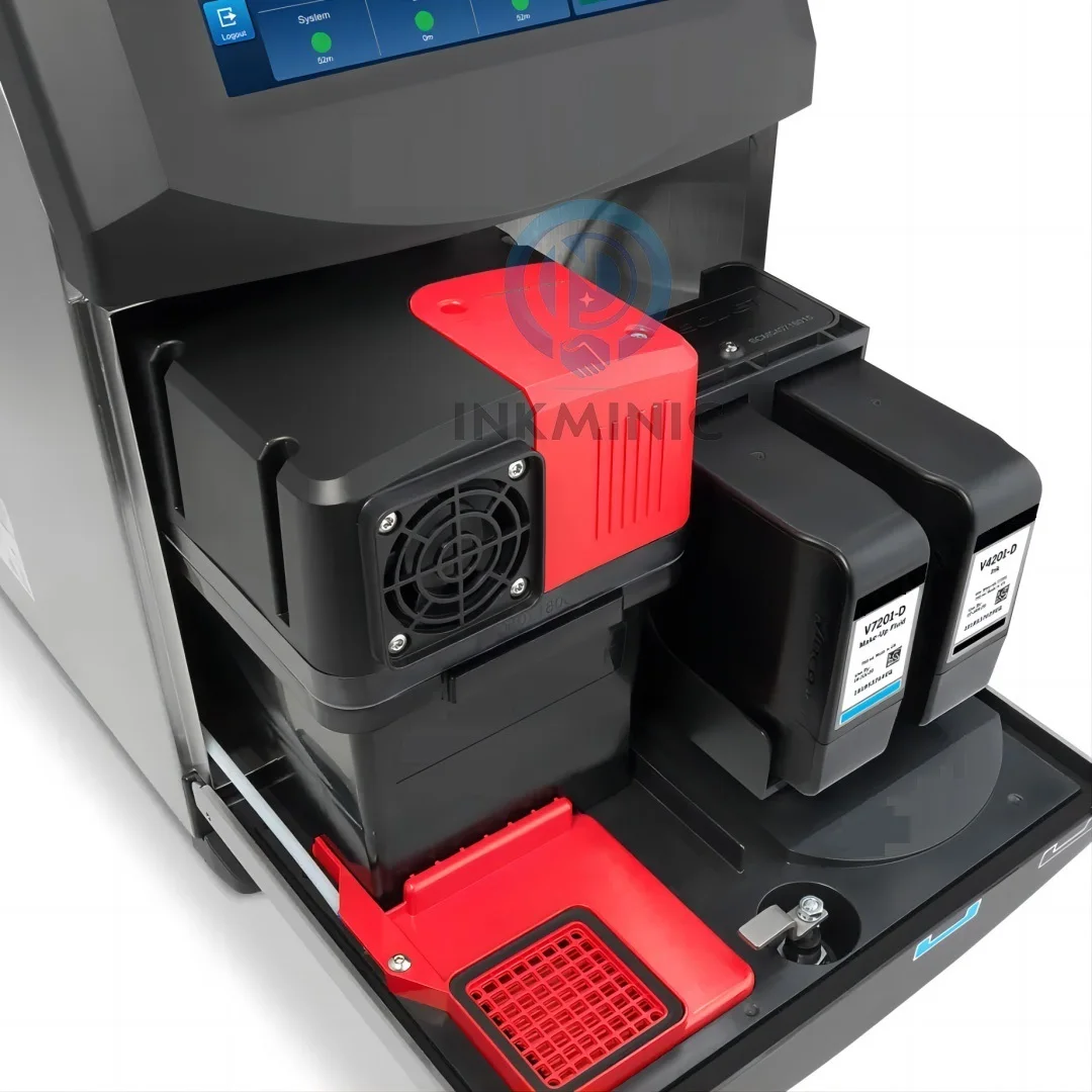 For VJ Original CIJ Inkjet Printer Expiry Date Bar Code 1280 Printing Machine Standard Global IP55 60-70Micron 2-3m Pipe