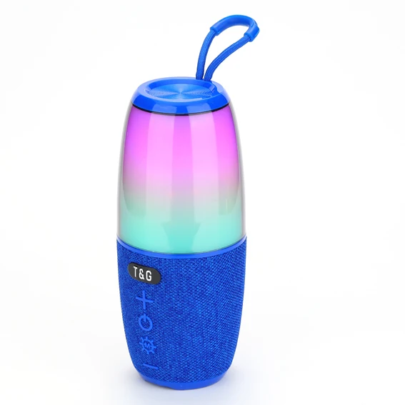 TG644 2023 T & G новый дизайн мини RGB светодиодный беспроводной динамик высокая сила 5 Вт 1200 мАч стерео сильный бас BT динамик