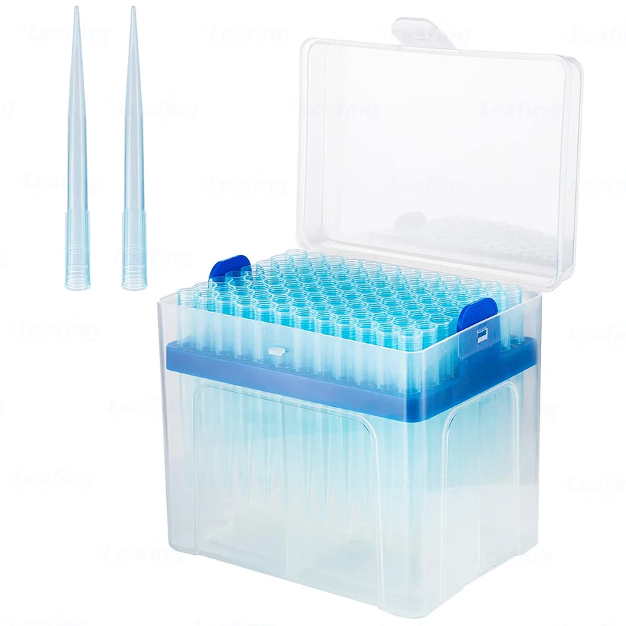 Поставщик пипетных микропипетт, Универсальные синие наконечники пипетки в коробке 1250ul с фильтром