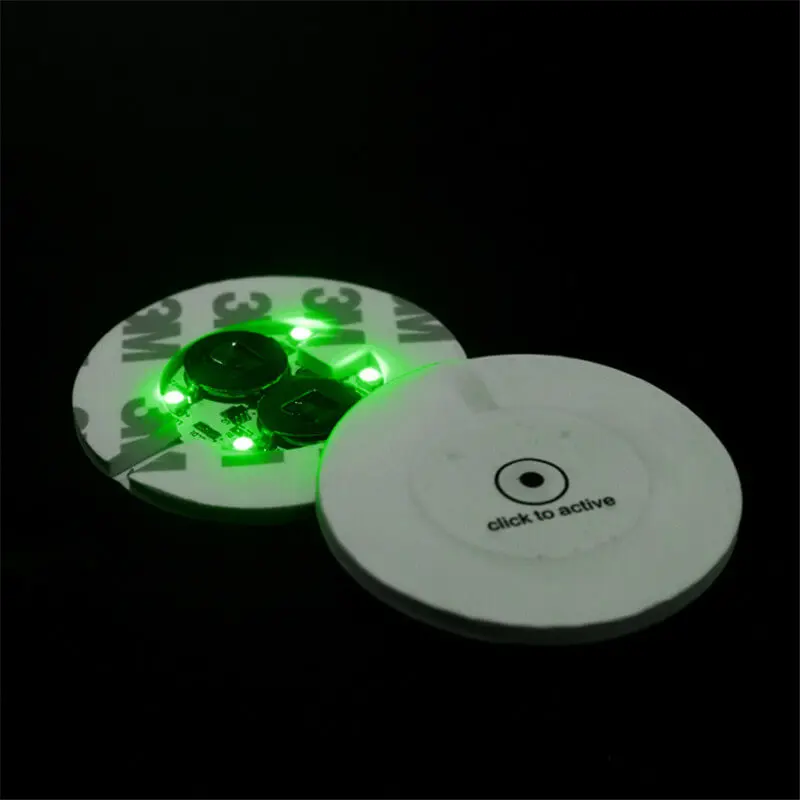 Hot Sales Custom Logo Light Up Bottle Sticker LED Coaster Lights for Drinks