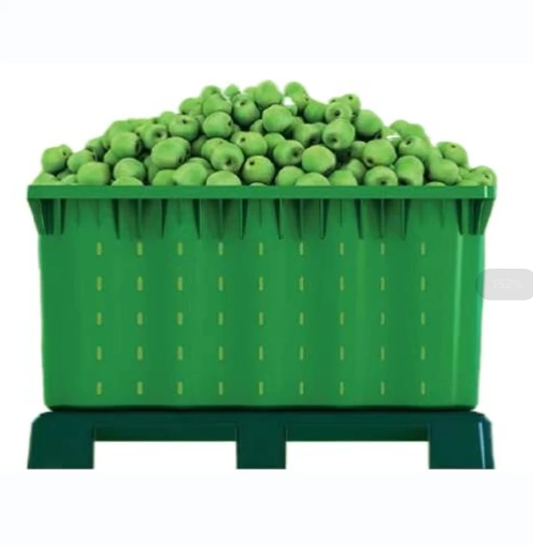 1165*1165*780mmchina HDPE Large plastic pallet box pallet crate fruit Bulk Folding Crate