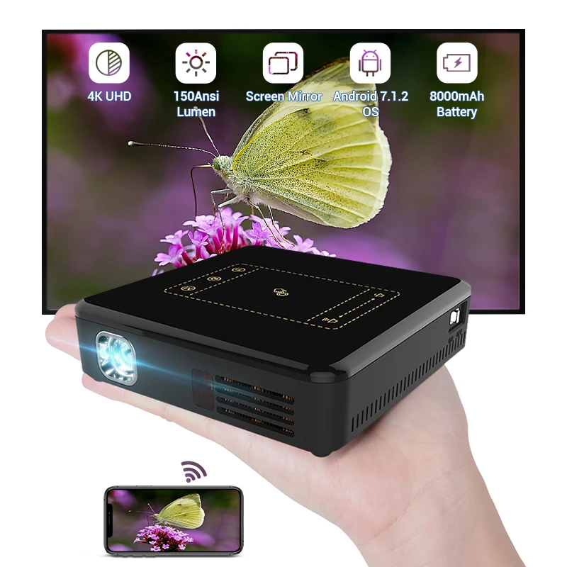 Hotack smart proyector portable dlp led projector full hd home theater hotel meeting room projectors