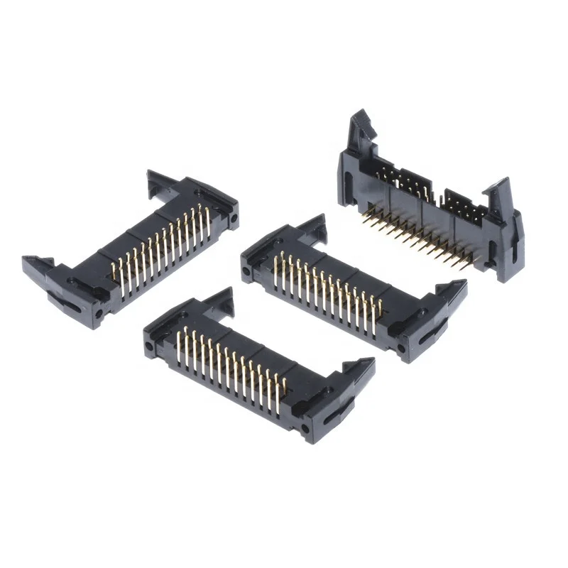 254mm 2.54mm Pitch 12 Pin 2x6P Straight Male Shrouded Box Header IDC Connector
