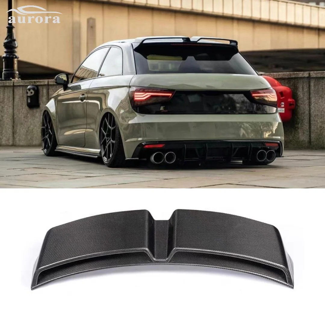 High quality Car Tuning Rear Roof Carbon Spoiler R18 Style  for Audi A1 2011-2014