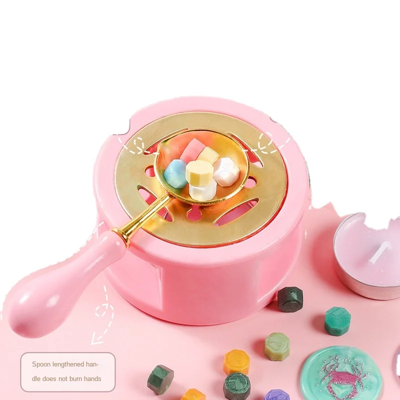 NK Toys Fire paint Seal Set Tool set fire copper head seal hand ledger accessories Goo pan Guka pan stickers