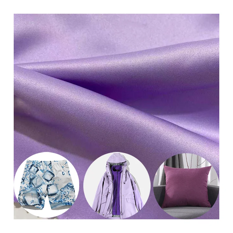 Customized woven 100% Polyester microfiber peach skin fabrics for beach shorts bed sheet home textile jacket fabric