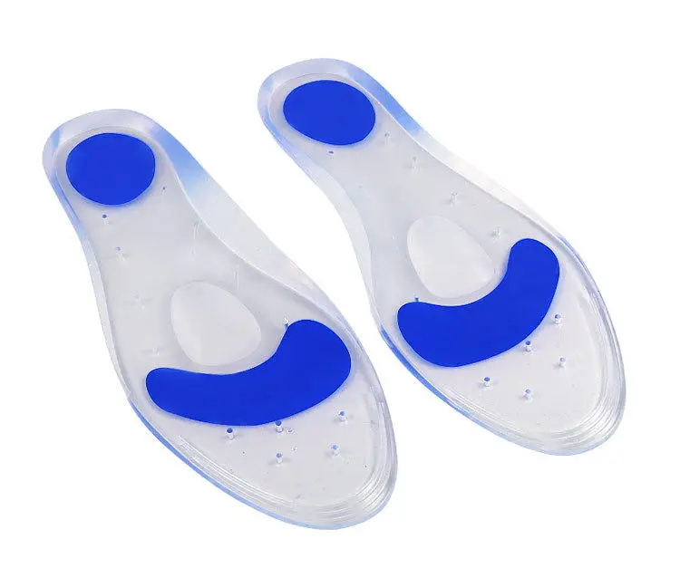 wholesale Silicone insole for men and women cushioned extra thick super soft full sole insole massage decompression