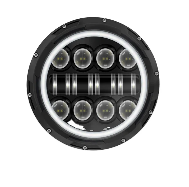 7 Inch Motorcycle Headlight With16 LED Chips For Harley Davidson Electra Glide Street Glide Fat Boy Road King Heritage Softail