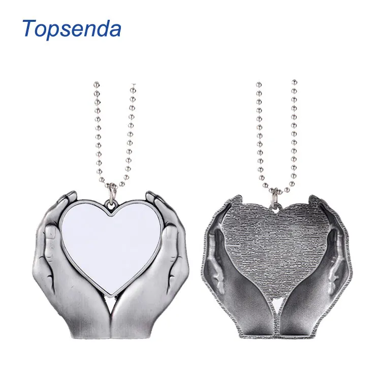 New Personalized DIY Heart in Hand Memory Ornaments Sublimation blank