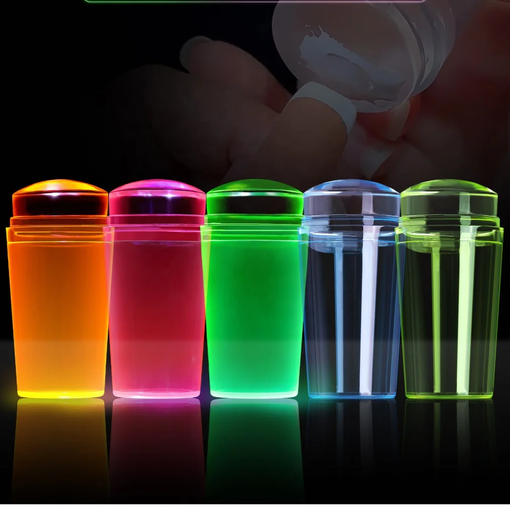Biumart New Arrival Nail Art Stamping Kit Silicone Fluorescent Nail Salon Supplies Professional