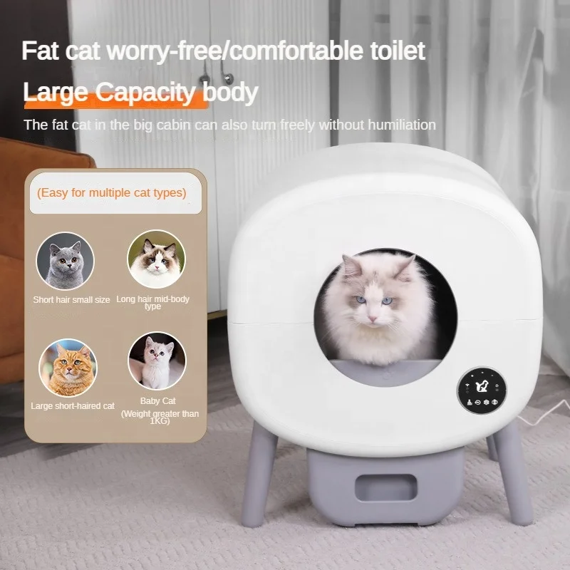 76l Large Capacity Enclosure self-cleaning cat toilet Accessories Automatic Cat Litter Box