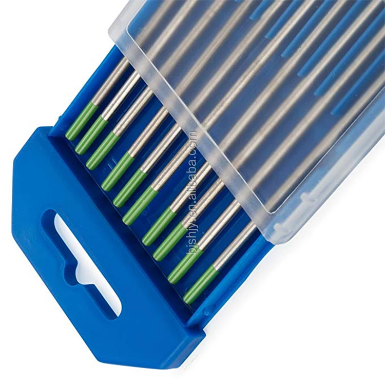pure tungsten electrode needle wolfram wp electrodes rod green tip for tig