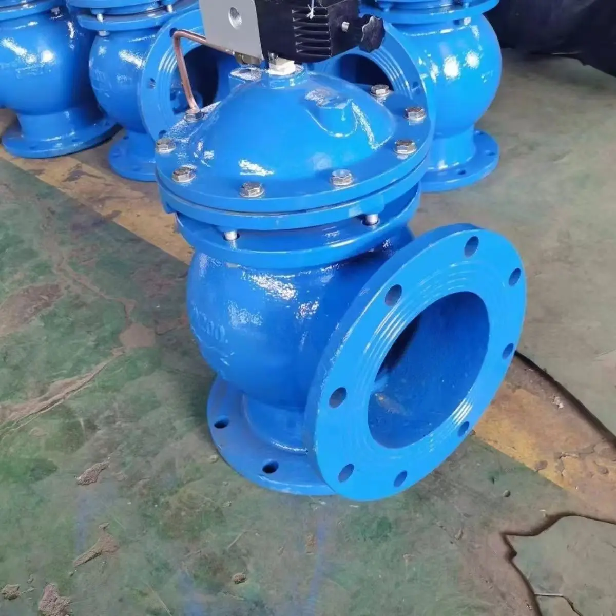 Large diameter diaphragm flanged quick open mud valve pneumatic manual cast iron mud valve national standard dimensions