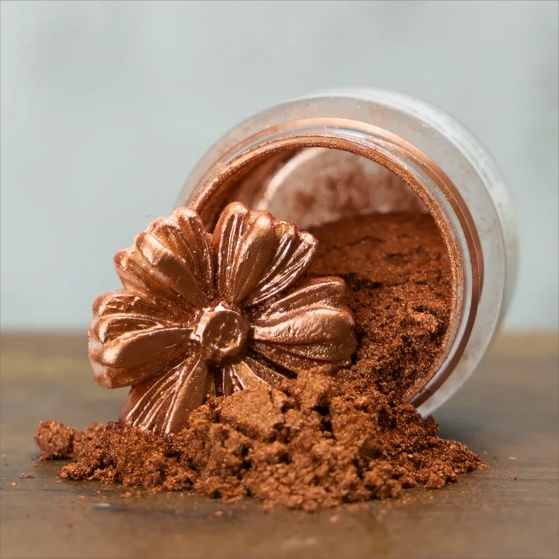 EU Approved E171 Free Copper Edible Luster Dust Metallic Food Grade Coloring Glitter for Drinks Cake Decorating