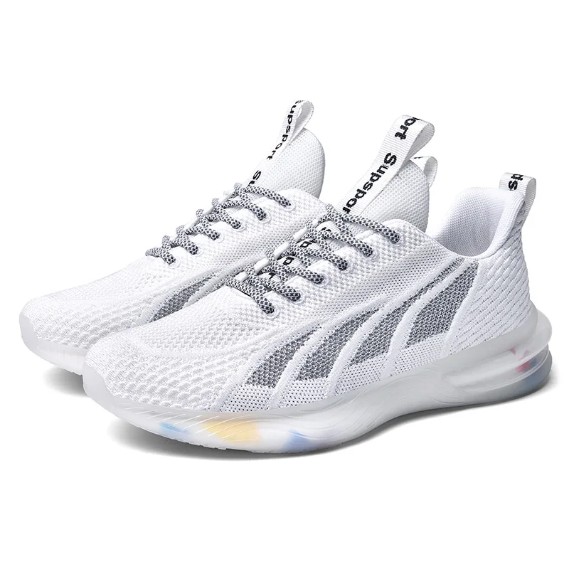 Breathable Walking Style Shoes Mesh Flat Men Wild Running Casual Luxury Sports Shoes