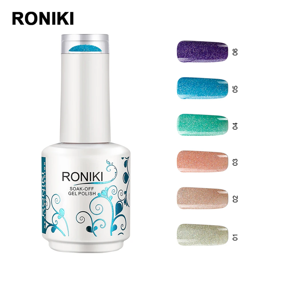 RONIKI Free sample 15ml Customized LOGO available Color UV Gel Nail Polish