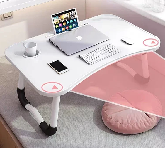 2022 cheap mini foldable adjustable pc laptop stand notebook study working writing bed desk laptop table with drawer for bed