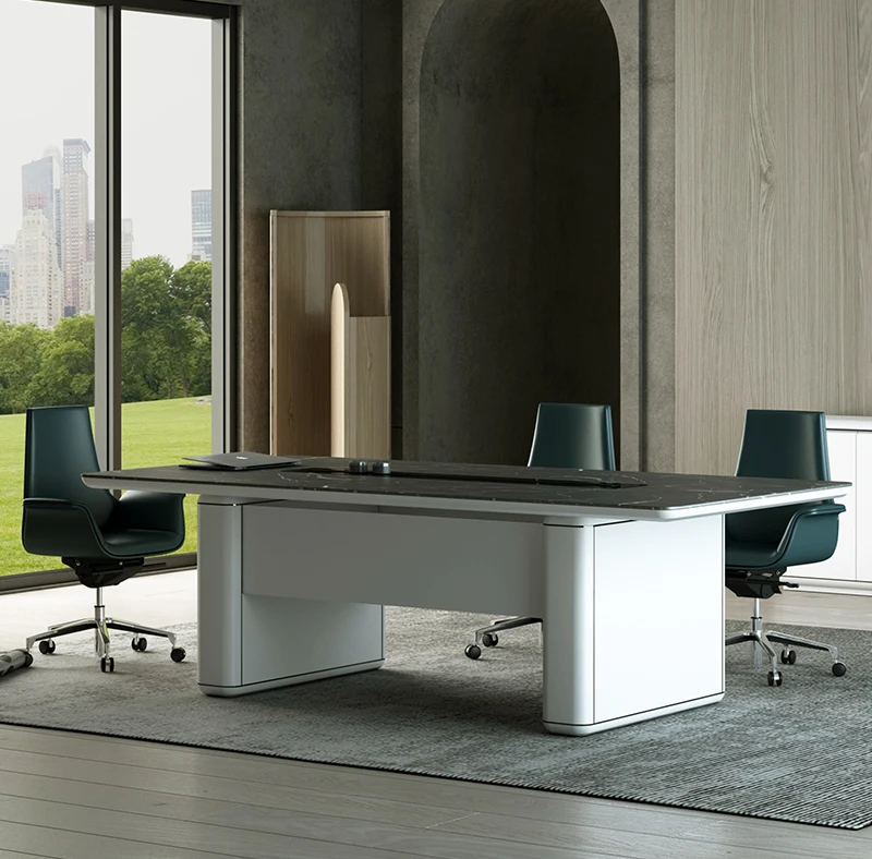 Office Ceo Desks Electric Adjust Modern Luxury Managers Big Tabletop Height Adjustable Executive Director Table Standing Desk