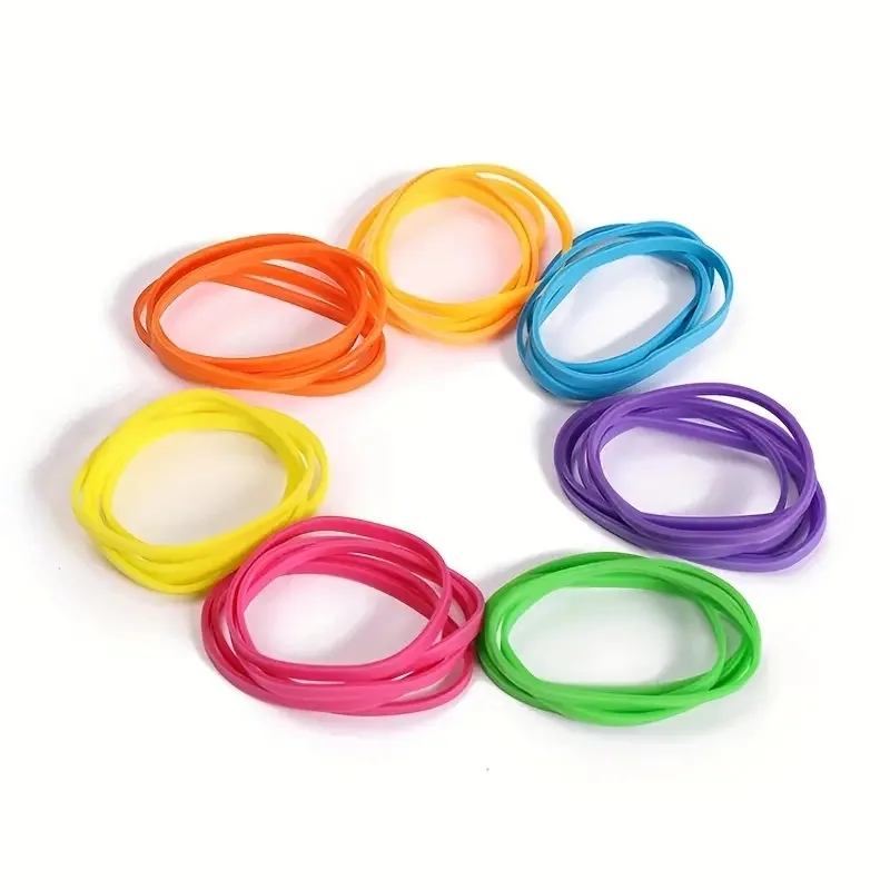 Bestselling Latex Free Assorted Colors Elastic Rubber Band Manufacturer Synthetic TPR For Stationary and DIY Toys