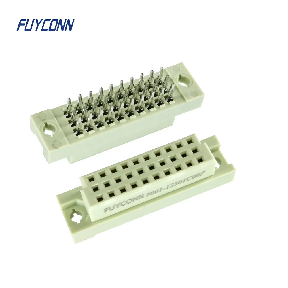 3 rows 3*10pin 20pin 30pin DIN41612 Connector,  Press pin Female Euro Connector with solderless 5 10 15 pin European Connector