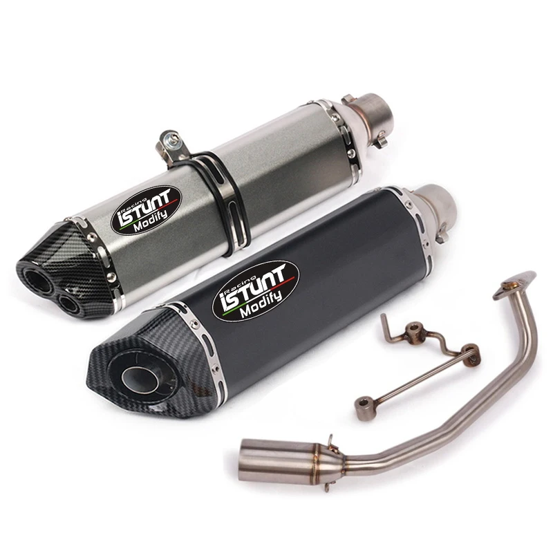 Motorcycle Full Exhaust System Slip On Header Pipe Front Pipe Muffler For PCX150 PCX 125 150 2010-2017