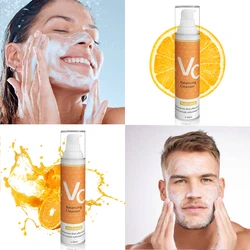 Organic deep cleansing moisturizing face wash  Vitamin C facial cleanser Facial Pore Cleanser Face Soft White OEM