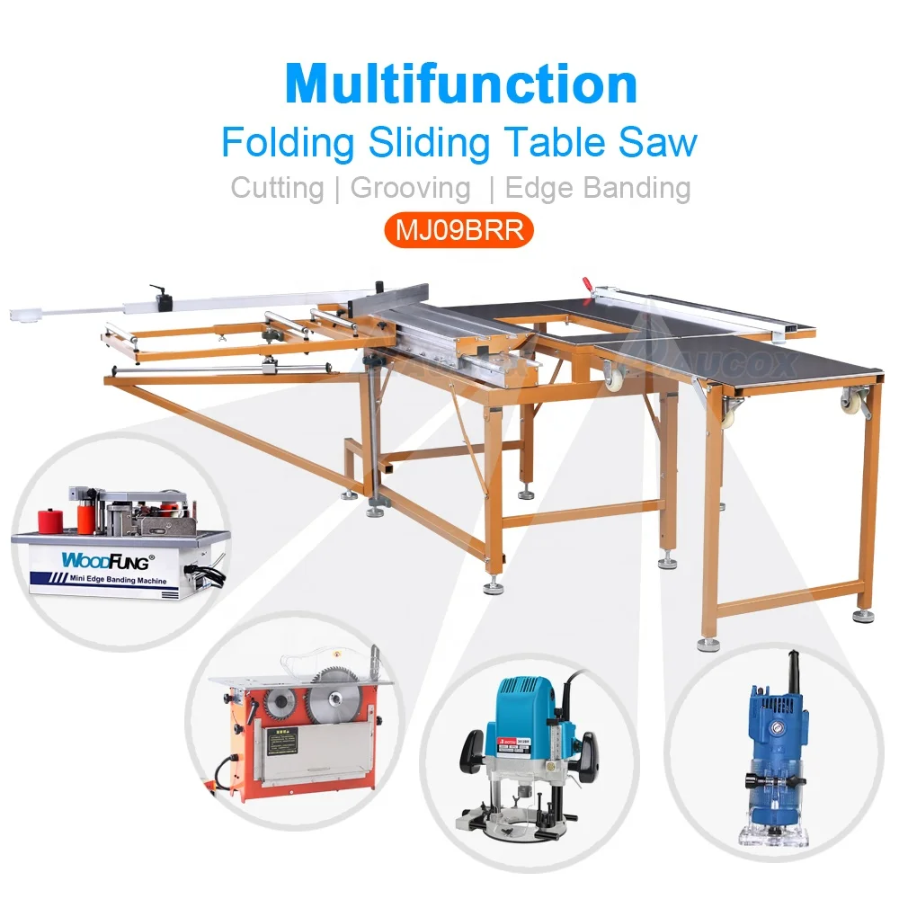MJ09BRR aluminum table saw straight end trimmer cutting machine for melamine paper veneer plastic