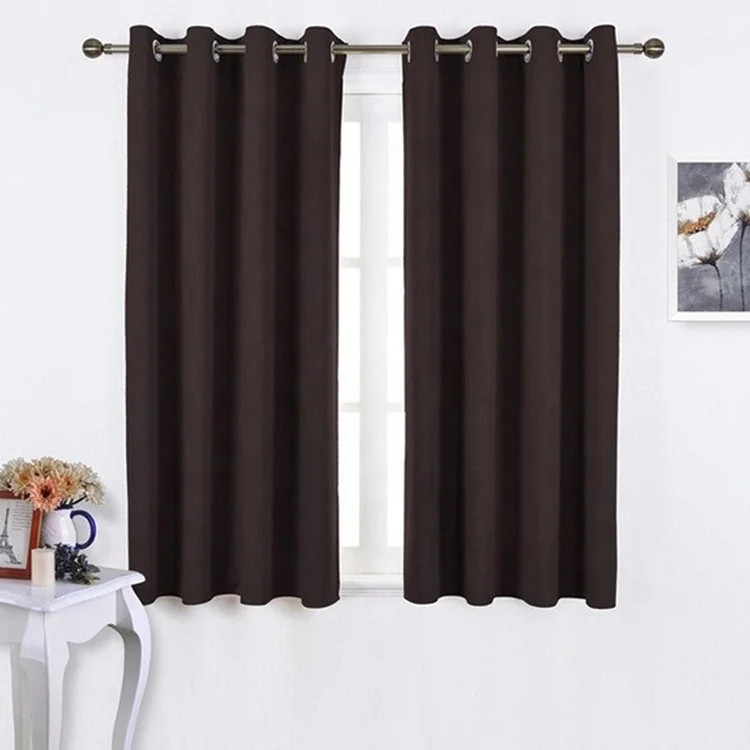 Home Design Curtains Short Pattern High Shading UV Protecting Block Out Sunlight Insulated Kitchen Curtains