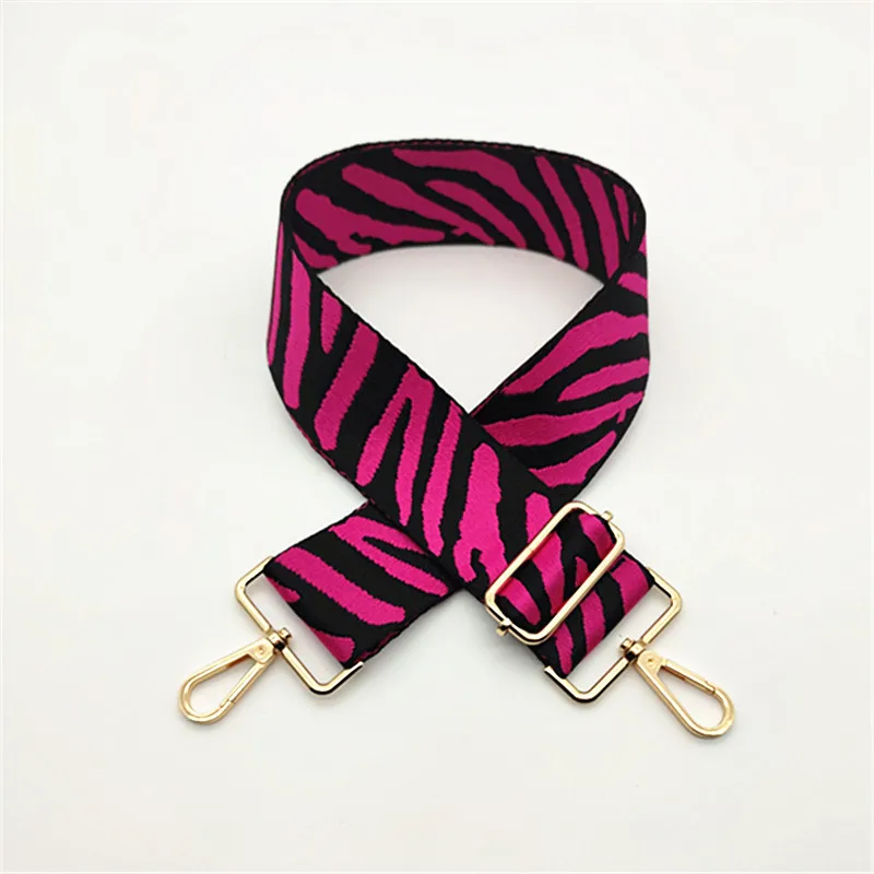 26 Colors Multicolor Crossbody Handbag Replacement Strap 5CM Wide Zebra Pattern Purse Bag Straps Handbag belt Extender