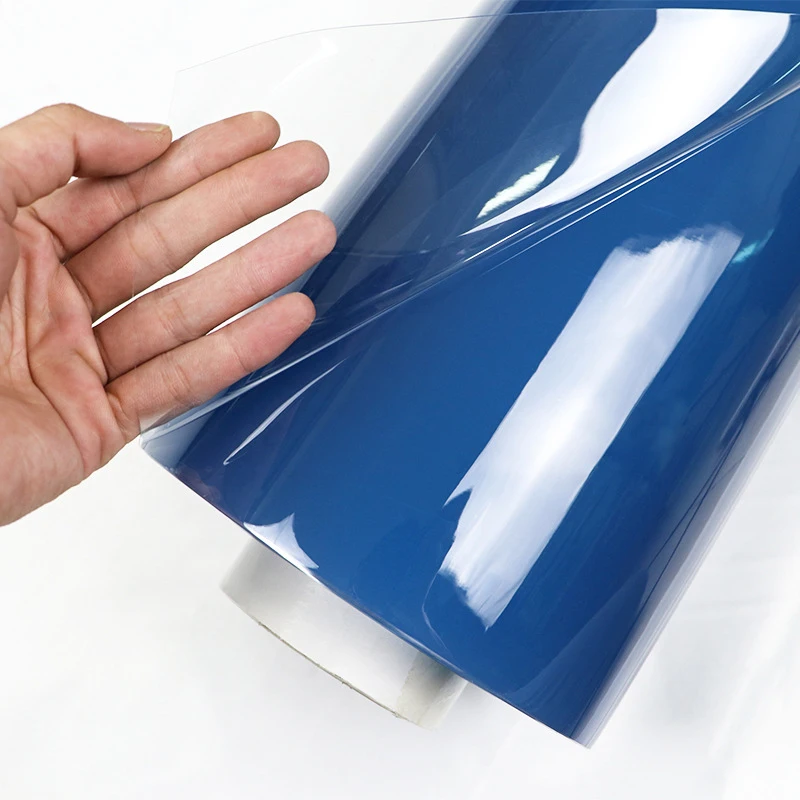 Pvc Blue Color Stretch Plastic Roll Film