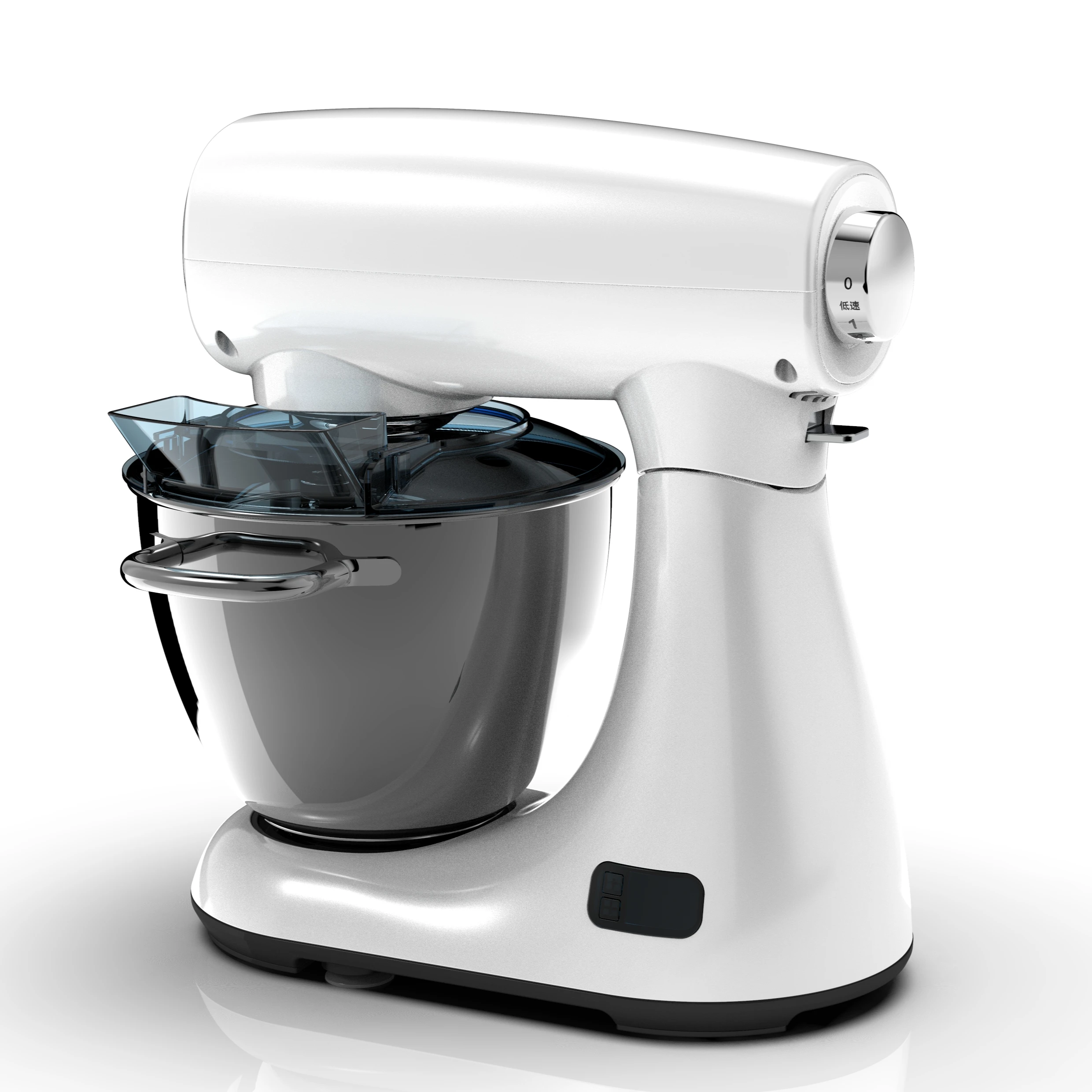 High Quality Durable Dough Hook Flat Beater Mixing Bowl With 2 Handles Dough Spiral Stand Mixer For Bakery